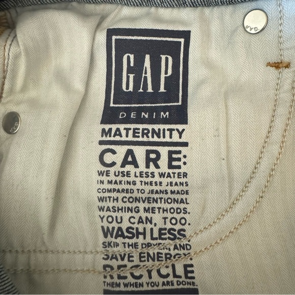 HP 🎉 GAP Maternity True Waistband Full Panel Cheeky Straight Ankle Jeans Size 28 - Picture 15 of 16